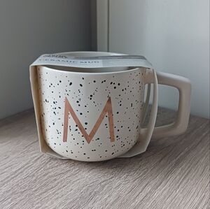 🌷 Thyme & Table Stoneware Ceramic M Monogram Mug